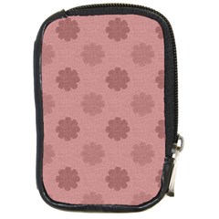 Floral Pattern Compact Camera Leather Case by Valentinaart