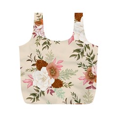 Floral Pattern Full Print Recycle Bag (m) by Valentinaart