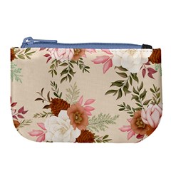 Floral Pattern Large Coin Purse by Valentinaart