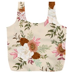 Floral Pattern Full Print Recycle Bag (xxxl) by Valentinaart