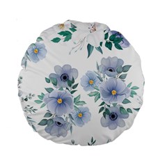Floral Pattern Standard 15  Premium Round Cushions by Valentinaart