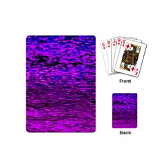 Magenta Waves Flow Series 2 Playing Cards Single Design (mini) by DimitriosArt