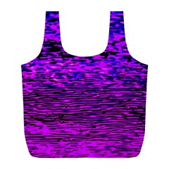 Magenta Waves Flow Series 2 Full Print Recycle Bag (l) by DimitriosArt