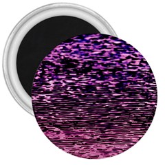 Purple  Waves Abstract Series No2 3  Magnets by DimitriosArt