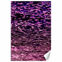 Purple  Waves Abstract Series No2 Canvas 24  X 36  by DimitriosArt