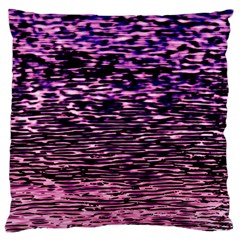 Purple  Waves Abstract Series No2 Large Cushion Case (one Side) by DimitriosArt