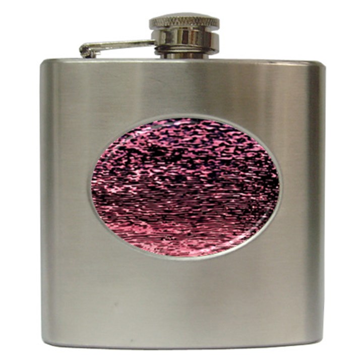 Pink  waves flow series 11 Hip Flask (6 oz)