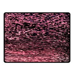 Pink  Waves Flow Series 11 Double Sided Fleece Blanket (small)  by DimitriosArt