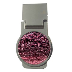 Pink  Waves Flow Series 11 Money Clips (round)  by DimitriosArt