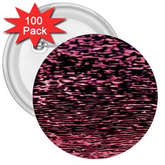 Pink  Waves Flow Series 11 3  Buttons (100 Pack)  by DimitriosArt