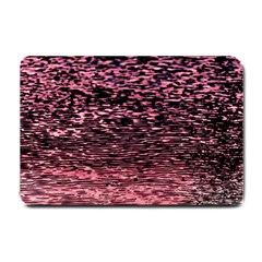 Pink  Waves Flow Series 11 Small Doormat  by DimitriosArt