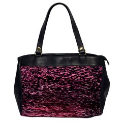 Pink  Waves Flow Series 11 Oversize Office Handbag by DimitriosArt