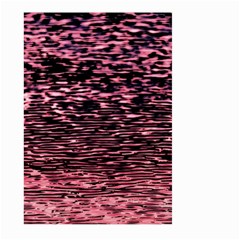 Pink  Waves Flow Series 11 Large Garden Flag (two Sides) by DimitriosArt