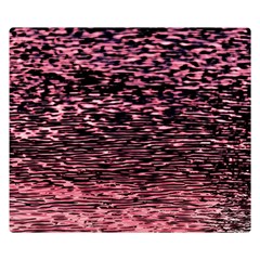 Pink  Waves Flow Series 11 Double Sided Flano Blanket (small) 