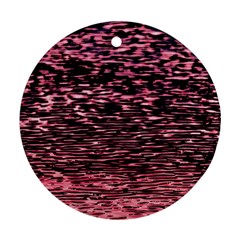 Pink  Waves Flow Series 11 Ornament (round) by DimitriosArt