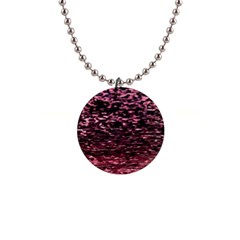 Pink  Waves Flow Series 11 1  Button Necklace by DimitriosArt