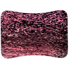 Pink  Waves Flow Series 11 Velour Seat Head Rest Cushion by DimitriosArt