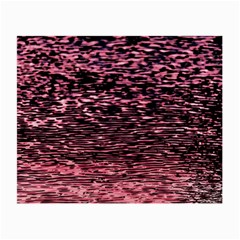 Pink  Waves Flow Series 11 Small Glasses Cloth (2 Sides) by DimitriosArt