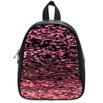 Pink  waves flow series 11 School Bag (Small) Front