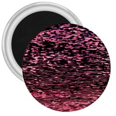 Pink  Waves Flow Series 11 3  Magnets by DimitriosArt