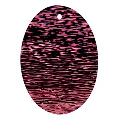 Pink  Waves Flow Series 11 Ornament (oval) by DimitriosArt