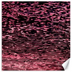 Pink  Waves Flow Series 11 Canvas 16  X 16  by DimitriosArt