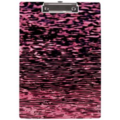 Pink  Waves Flow Series 11 A4 Clipboard by DimitriosArt