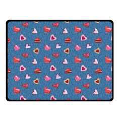 Sweet Hearts Fleece Blanket (small) by SychEva