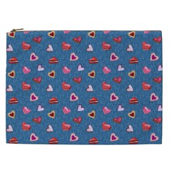 Sweet Hearts Cosmetic Bag (xxl) by SychEva