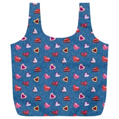 Sweet Hearts Full Print Recycle Bag (xxl) by SychEva