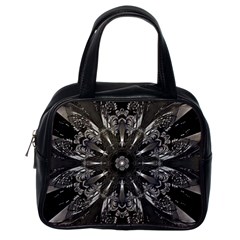 Mechanical Mandala Classic Handbag (one Side) by MRNStudios