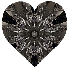 Mechanical Mandala Wooden Puzzle Heart by MRNStudios