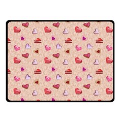 Sweet Heart Fleece Blanket (small) by SychEva