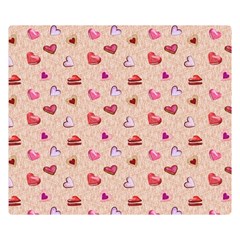 Sweet Heart Double Sided Flano Blanket (small)  by SychEva