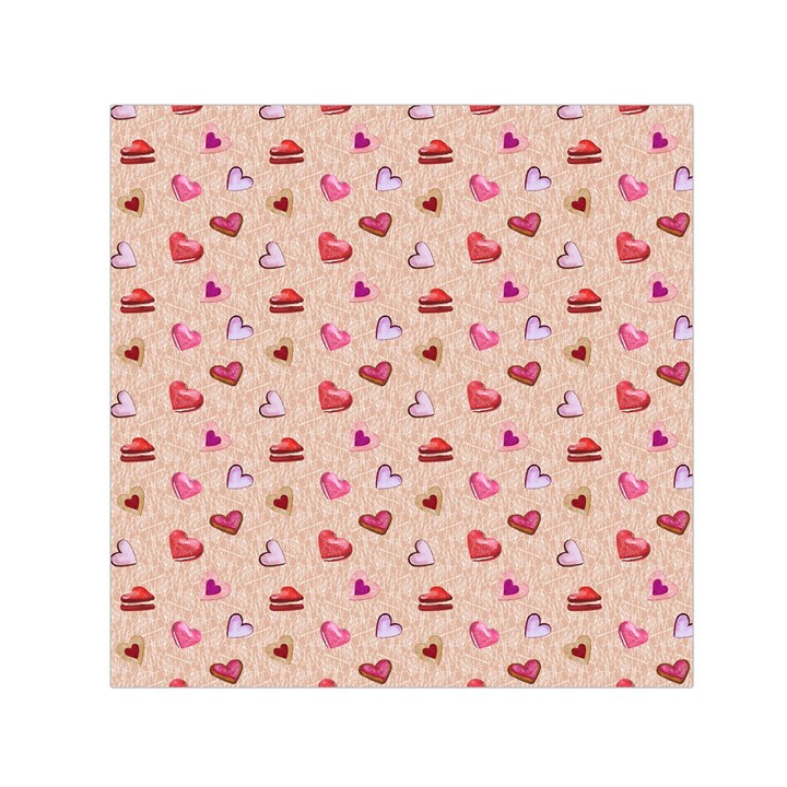 Sweet Heart Small Satin Scarf (Square)