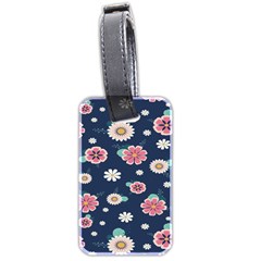 Flowers Pattern Luggage Tag (two Sides) by Sparkle