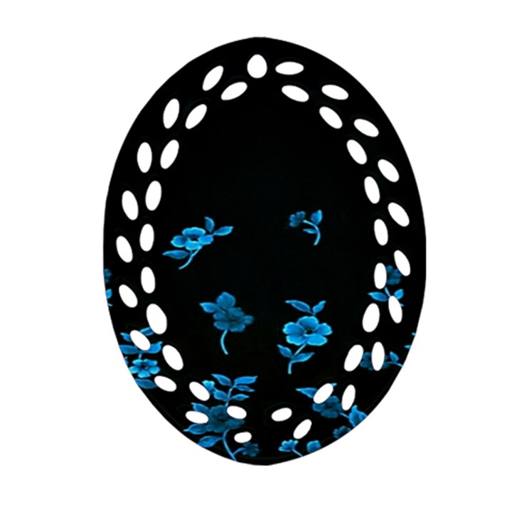 Flowers Pattern Ornament (Oval Filigree)