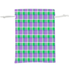 Checks  Lightweight Drawstring Pouch (xl) by Sparkle