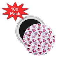 Funny Hearts 1 75  Magnets (100 Pack)  by SychEva