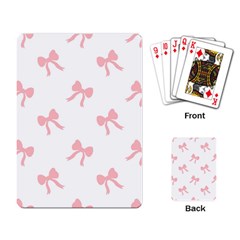 Pink Bow Pattern Playing Cards Single Design (rectangle) by Littlebird