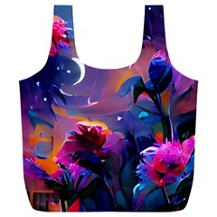 Floral Full Print Recycle Bag (xxxl) by Dazzleway