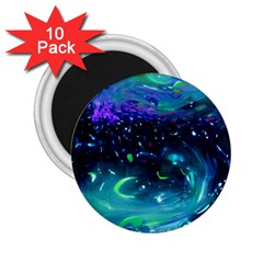 Blue Galaxy 2 25  Magnets (10 Pack)  by Dazzleway