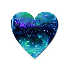 Blue Galaxy Heart Magnet by Dazzleway