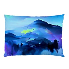 Moon Mountains Pillow Case (two Sides) by Dazzleway