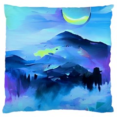 Moon Mountains Standard Flano Cushion Case (one Side) by Dazzleway