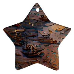 Sky Ship Ornament (star) by Dazzleway