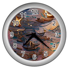 Sky Ship Wall Clock (silver) by Dazzleway