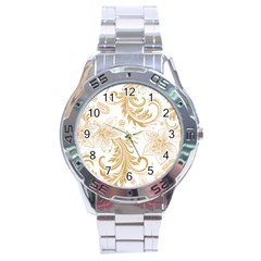 Flowers Shading Pattern Stainless Steel Analogue Watch by fashionpod