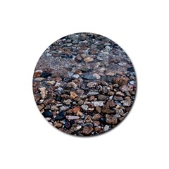 On The Rocks Rubber Round Coaster (4 Pack) by DimitriosArt