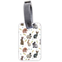 Cute Bunny Luggage Tag (two Sides) by SychEva